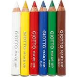 Giotto Schminkstifte, L: 9 cm, Standardfarben, 6 Stück, 1 Box