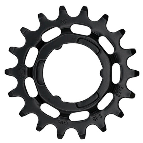 KMC -Ausrüstung Shimano schmal 18t hinten schwarz