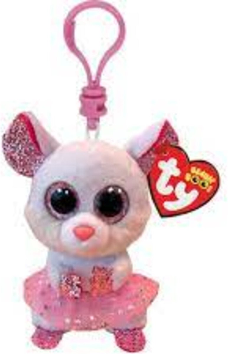 Ty Beanie Boo's Clip Nina Mouse, 7 cm