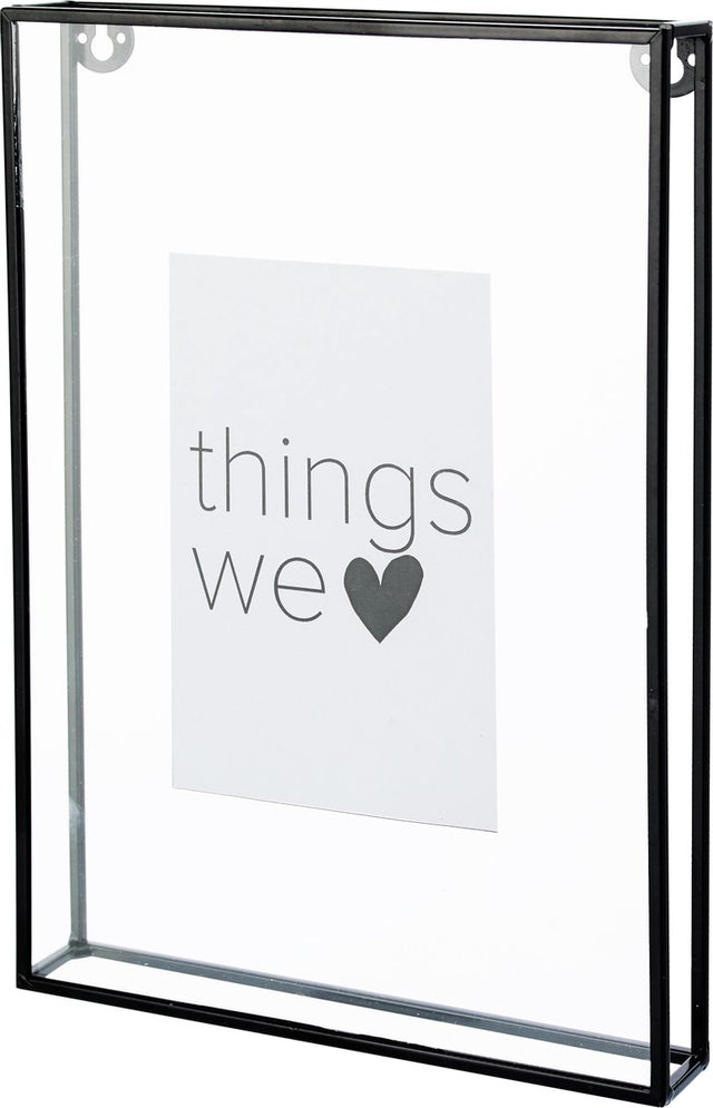 Vtwonen - basic - fotolijst - zwart - metaal - 20x28x3,5cm