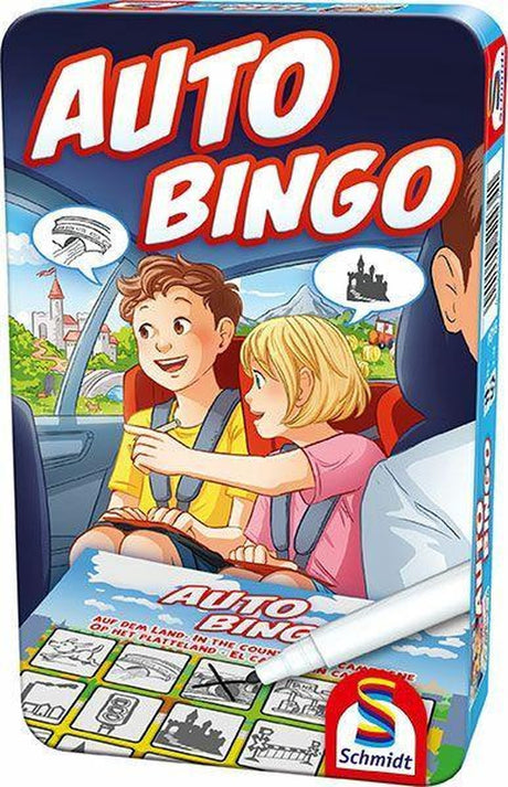 Schmidt ® - Auto-Bingo - Reisespiel - Suchspiel für unterwegs - Kinderspiel - ab 5 Jahren - 1-3 Spieler