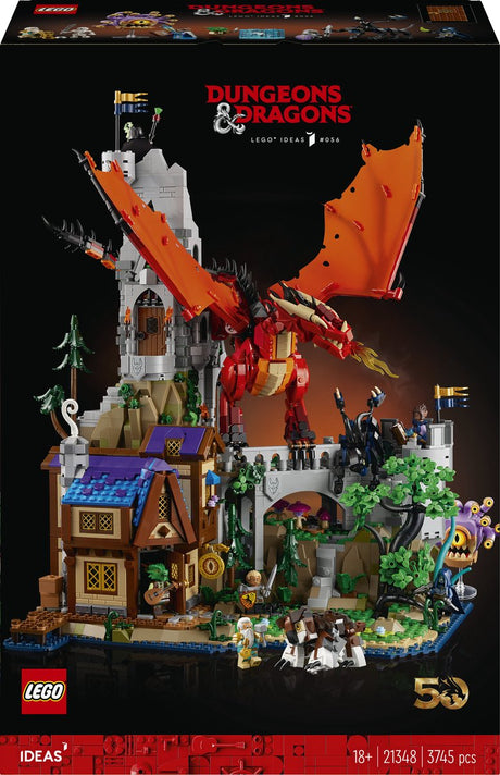 Lego-Ideen Dungeons Dragons – Die Geschichte des roten Drachen – 21348