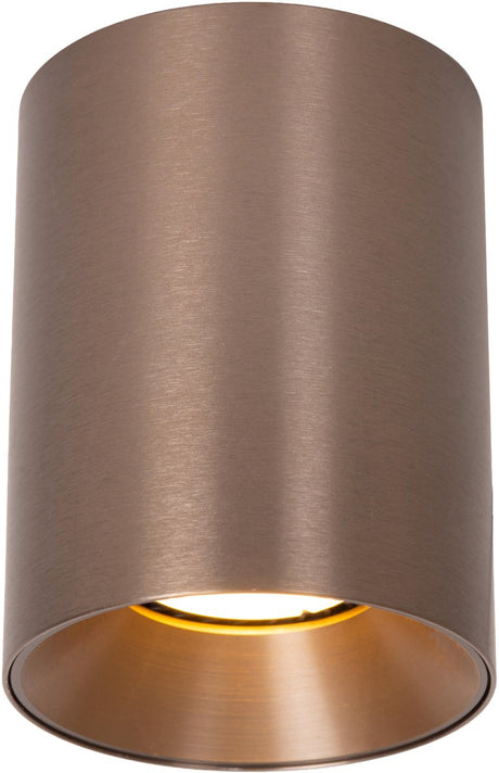 Lucide gerti - plafondspot (plafondlamp) - ø 8 cm - 1xgu10 (mr16) - koffie - essential