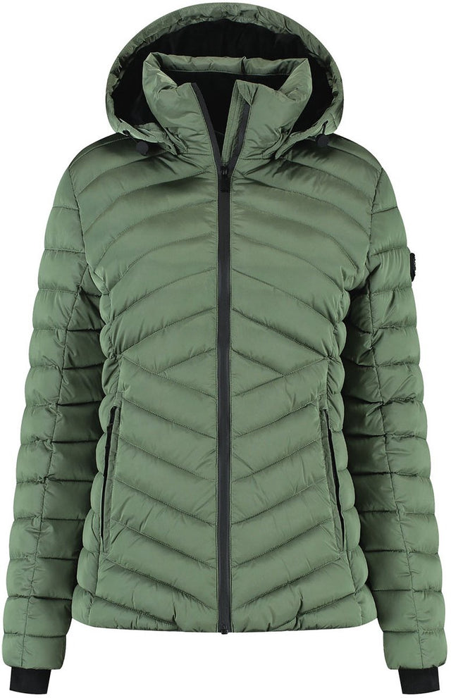 Kjelvik harmke dames outdoorjas - licht groen