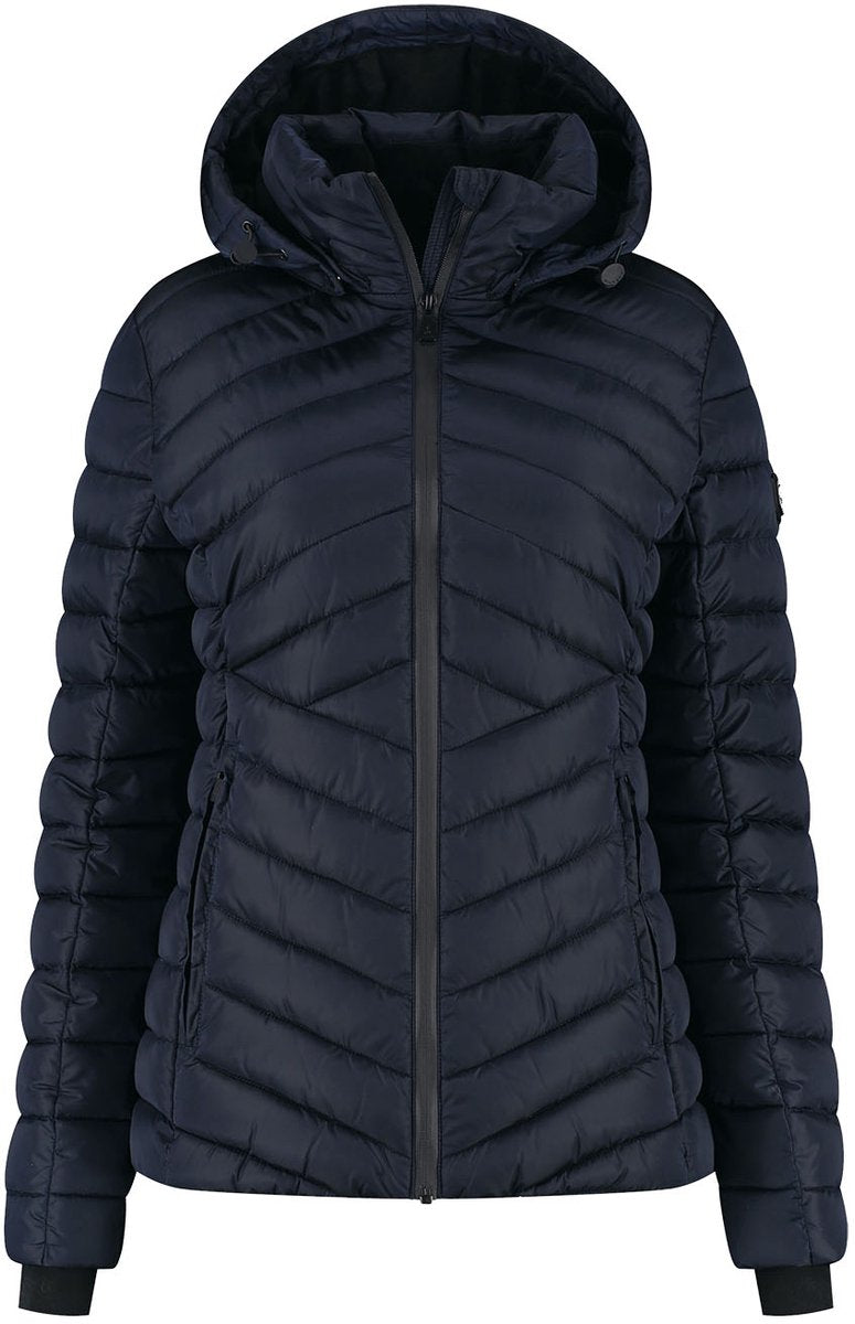 Kjelvik harmke dames outdoorjas - donker blauw