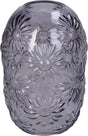 Hd collection vaas glas paars 15x15x24cm