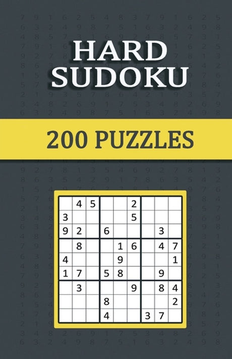 Hard sudoku 200 puzzles