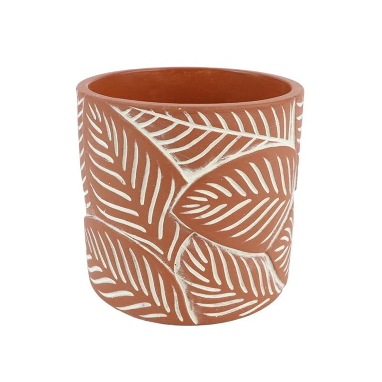Hbx Natural Living Bloempot Follo ø13,8xh13cm Terrakotta