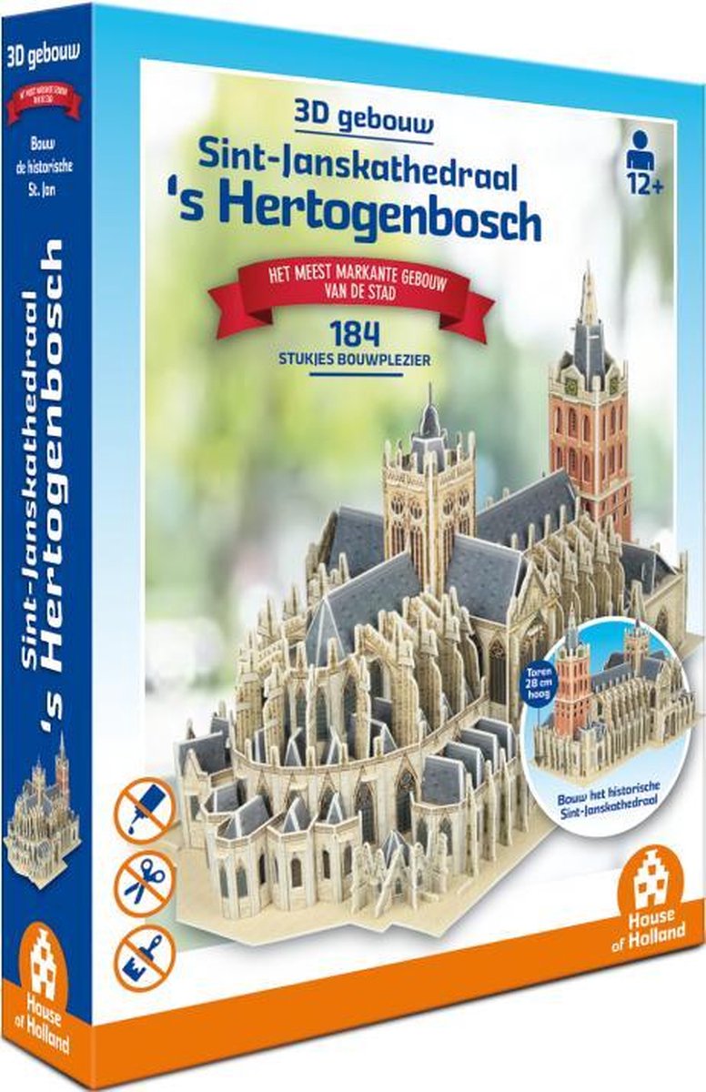 Tucker's fun factory sint-janskathedraal den bosch - 3d gebouw (184 stukjes) -