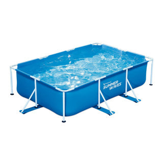 Sommerwellen-Rahmenschwimmbecken rechteckig - 300 x 200 x 75 cm - Schwimmbäder