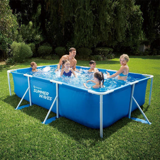 Sommerwellen-Rahmenschwimmbecken rechteckig - 300 x 200 x 75 cm - Schwimmbäder