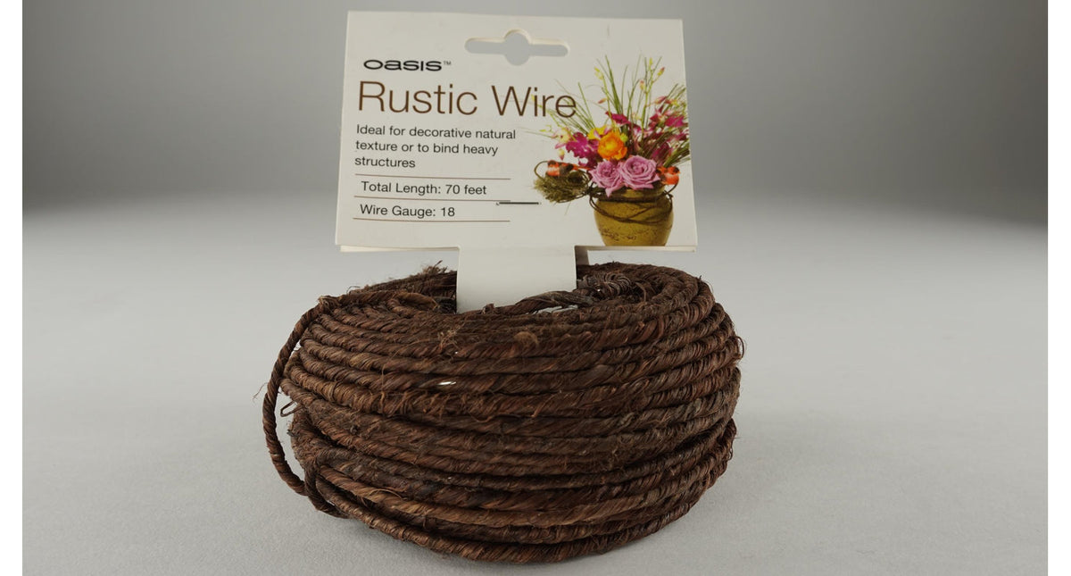 Rustic grape vine wire brown 21mtr