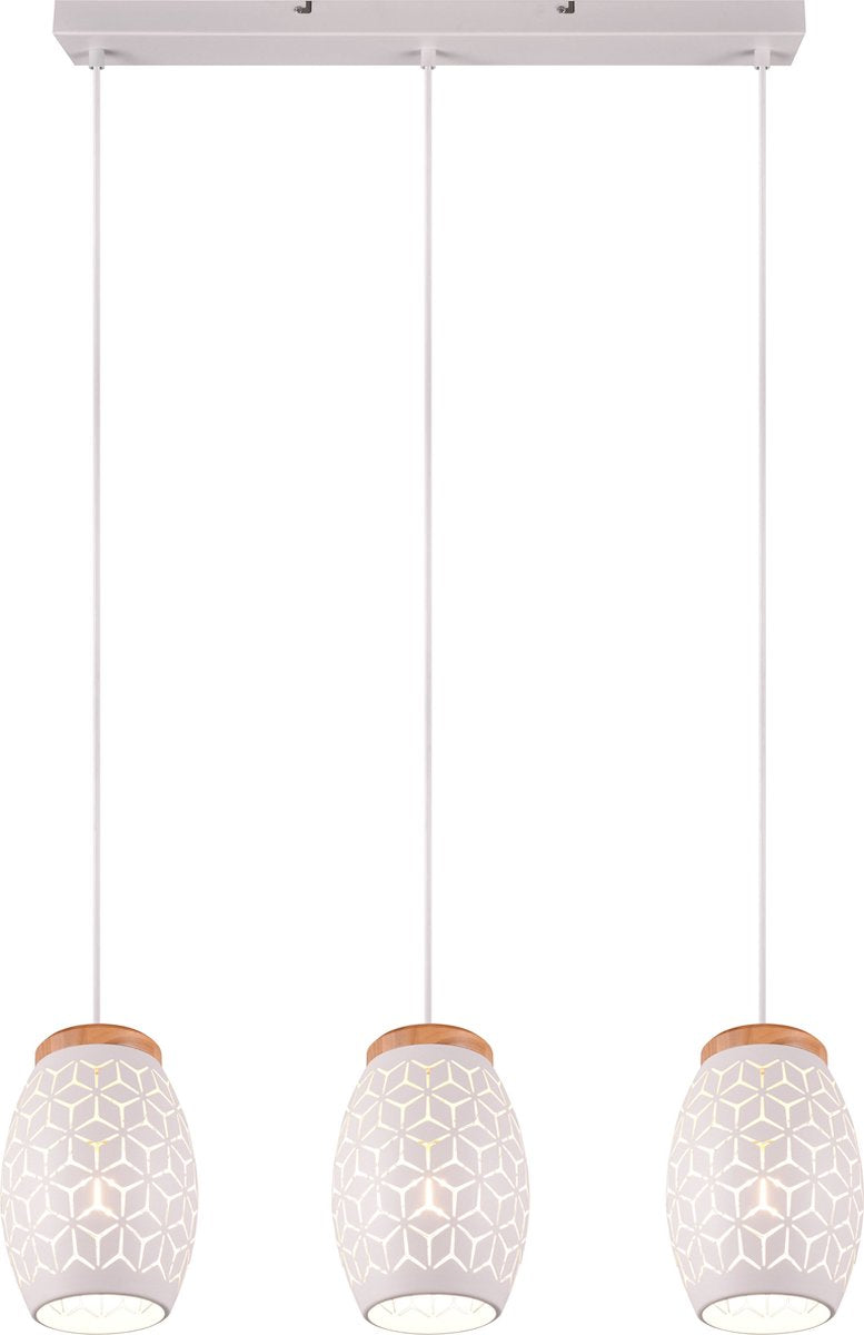 Rl lebe dein Licht Reality Bidar - Hängelampe - weiß matt - exkl. 3x E27 28W