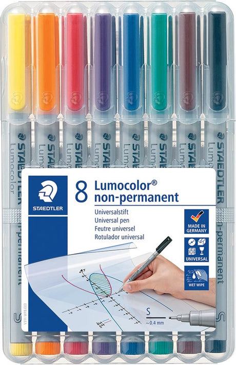 Staedtler Lumocolor s non-permanent - Box 8 Stk