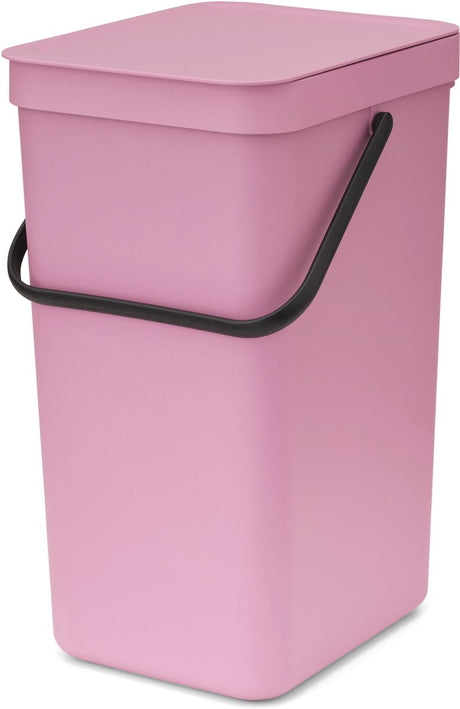 Brabantia Sort Go Abfallbehälter – 16 l – Fliederrosa