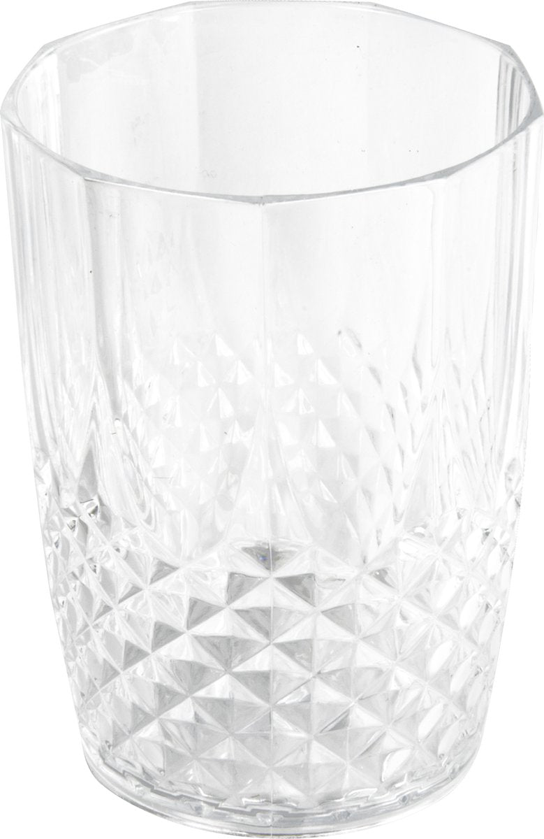 Alpina waterglazen set 6 stuks - crystal effect drinkglazen 400ml - duurzame drink glazen voor water, frisdrank en cocktails - glas