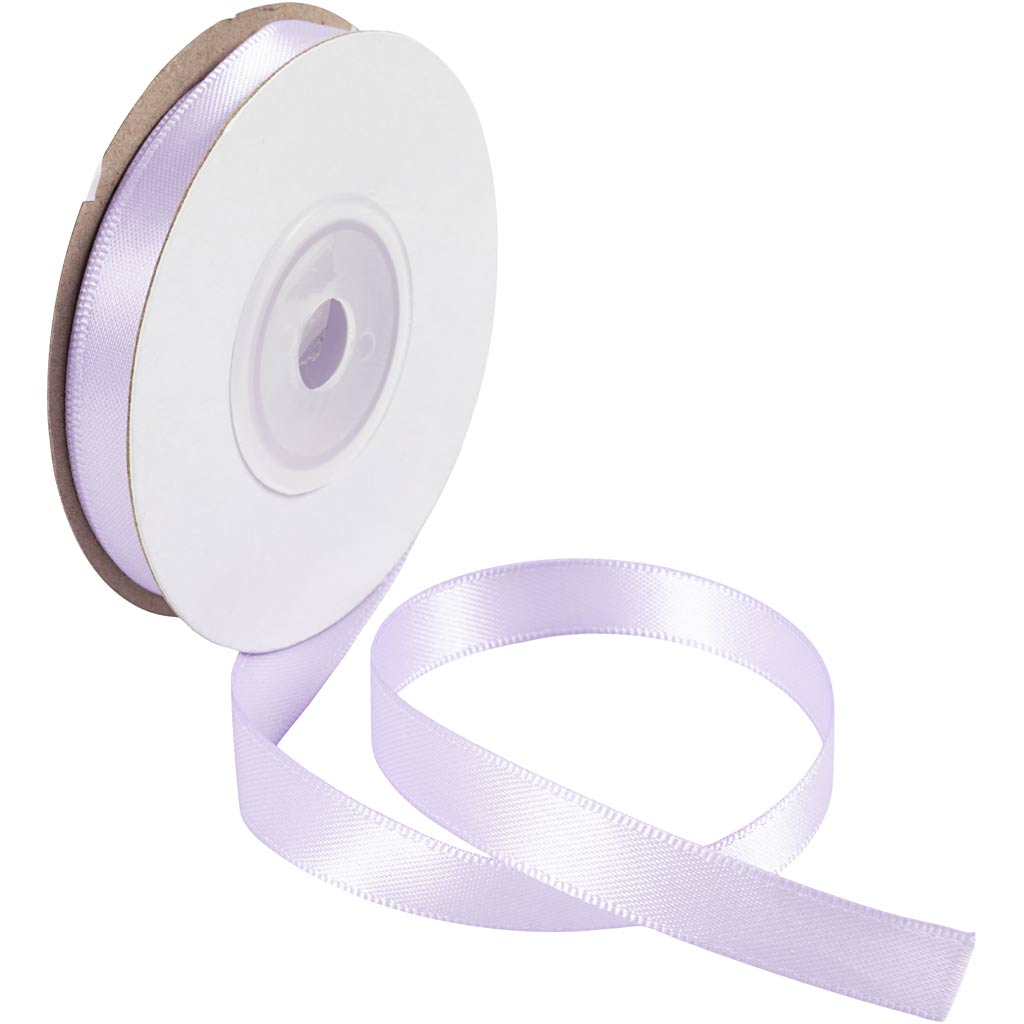 Creativ Company Satinband, B: 10 mm, hellviolett, 10 m 1 Rolle