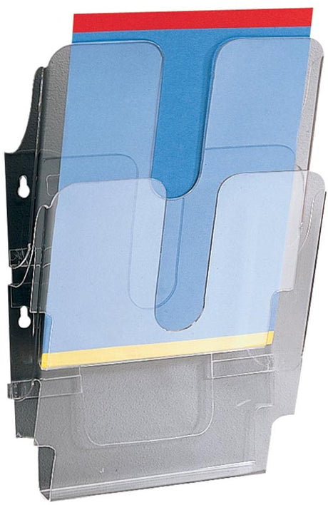 Robuster Prospekthalter Flexiplus 2 A4 transparent