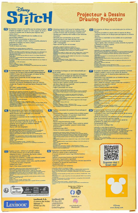 Lexibook tekenprojector disney stitch