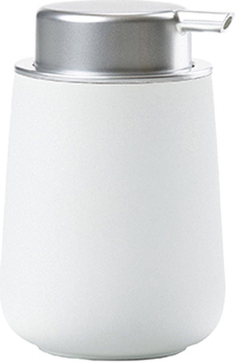 Zone Denmark Nova Seifenspender – freistehende Seifenpumpe – Seifenpumpe für Badezimmer, Küchen-WC – WC-Badezimmer-Zubehör – 250 ml – 11,5 x 8 cm – Weiß