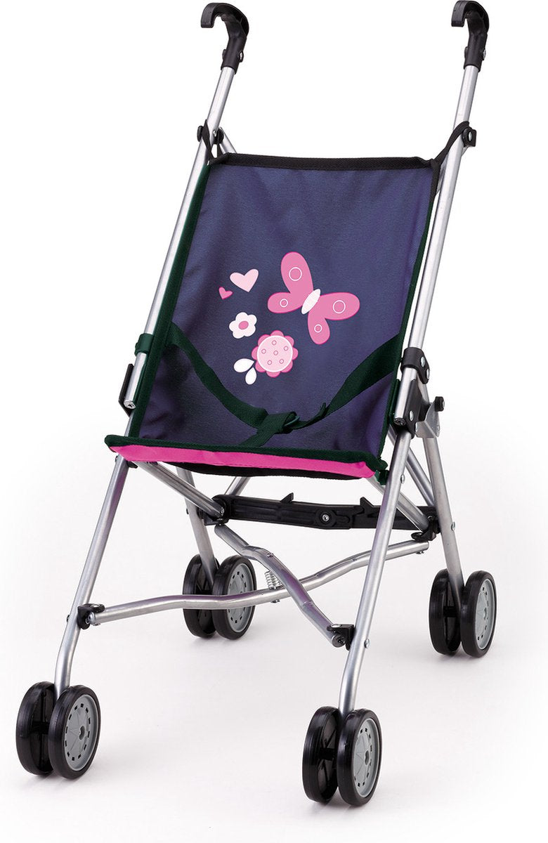 Bayer Design - Puppenbuggy - Blau mit Schmetterlingen