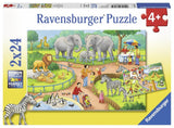 Ravensburger - Puzzle pro Tag im Zoo 2x24 Stücke