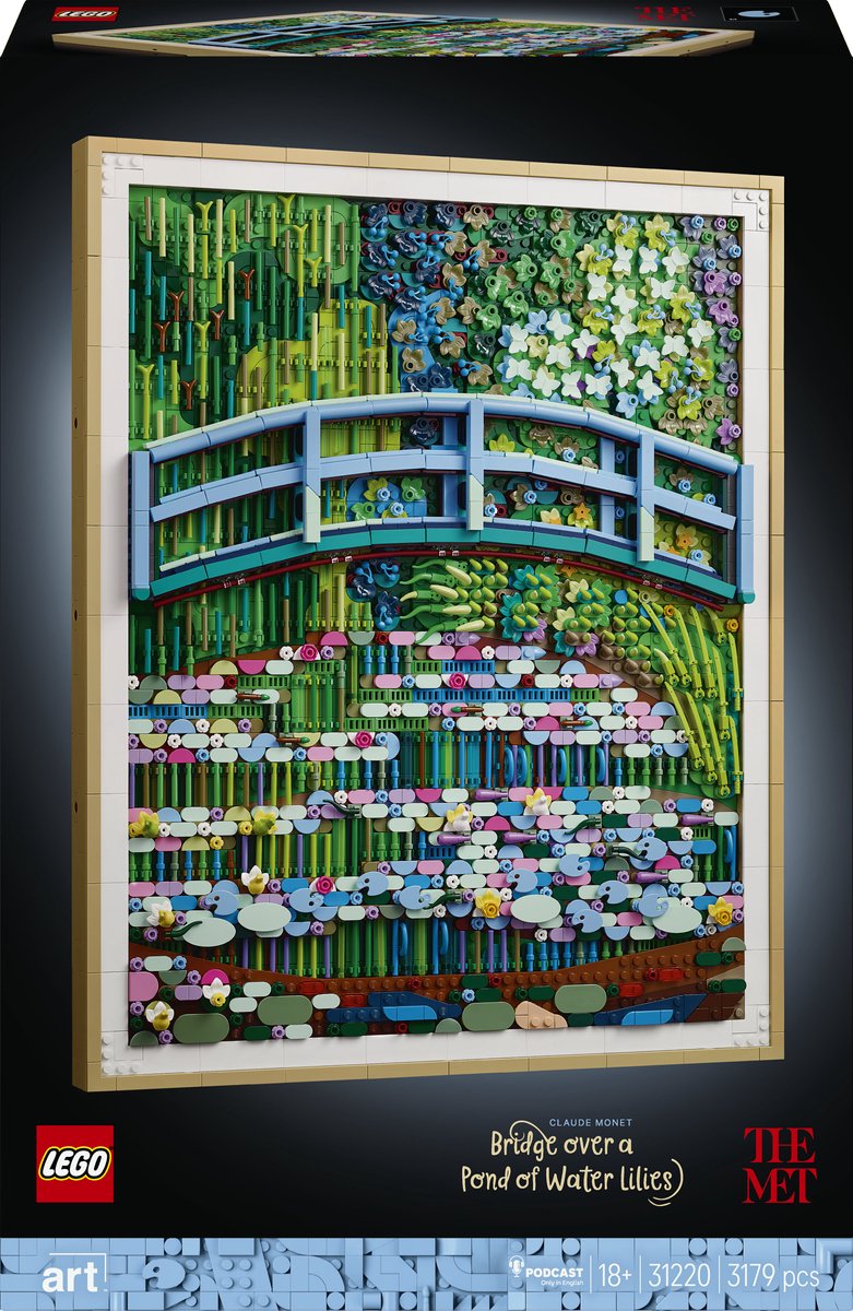 Lego® Art Claude Monet – Brücke über einen Teich mit Seerosen 31220