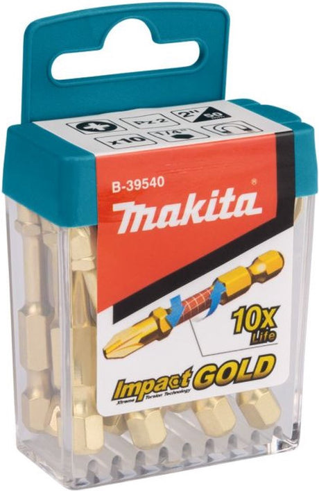 Makita B-39540 Schlagschrauber-Bits PZ2x50mm pro 10 Stück