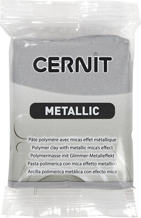 Kreativfirma Cernit Montage Ton Silber, 56 Gramm