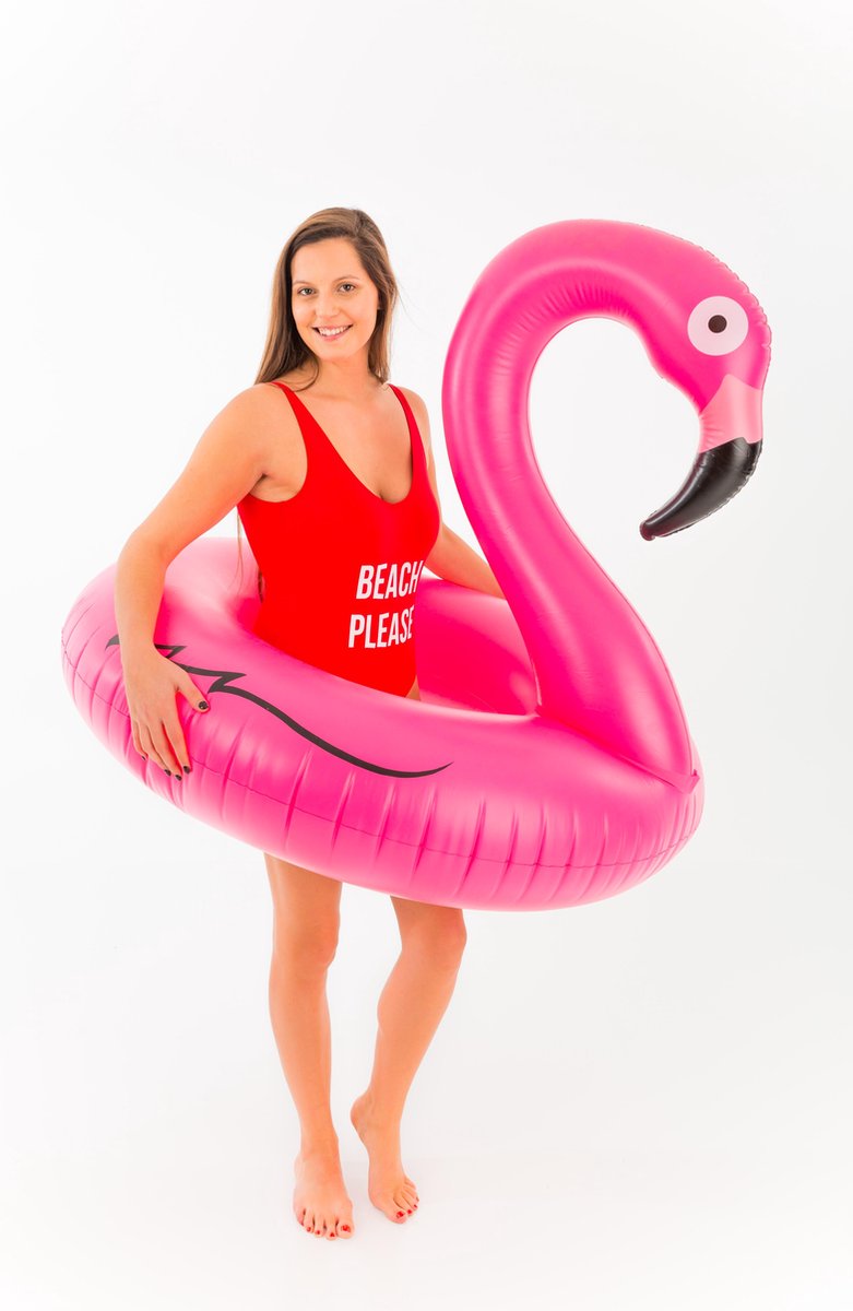 Didak - zwemband - opblaasbare flamingo zwemring - opblaasfiguur