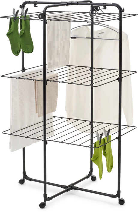 Brabantia Hangon Trockenturm 23 Meter mattschwarz