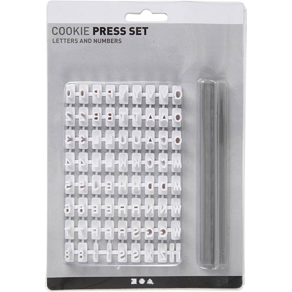 Kreativfirma Stempel Set Gummibriefe und -figuren weiß