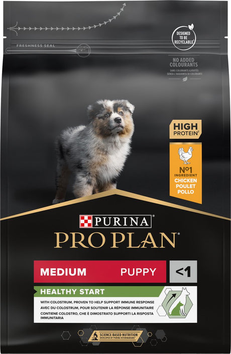 Pro Plan Healthy Start Puppy Medium – Trockenfutter für Hunde – Huhn – 3 kg