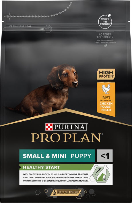 Pro Plan Healthy Start Puppy Small Mini – Trockenfutter für Hunde – Huhn – 3 kg
