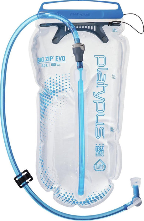 Platypus Big Zip Evo 3l Wasserbeutel – für Rucksacktouristen, Wanderer und Mountainbiker