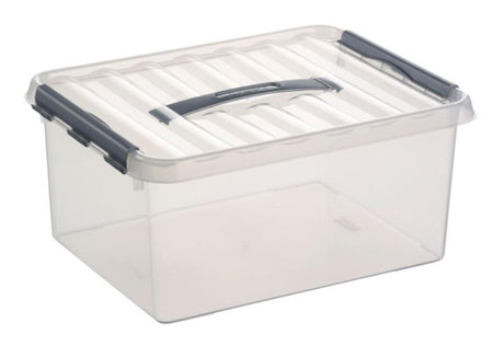 Sunware q-line Aufbewahrungsbox 15l transparent | 3 Stück