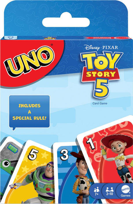 Mattel Games Uno Disney und Pixar Toy Story 5 – Kartenspiel