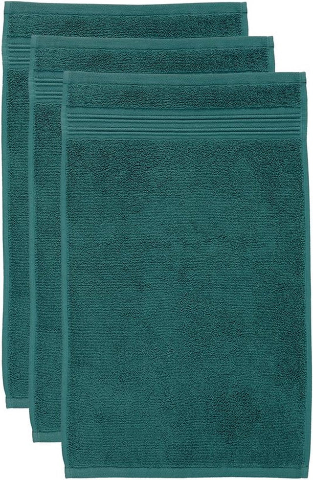 Beddinghouse sheer set van 3 gastendoekjes - donker blauw