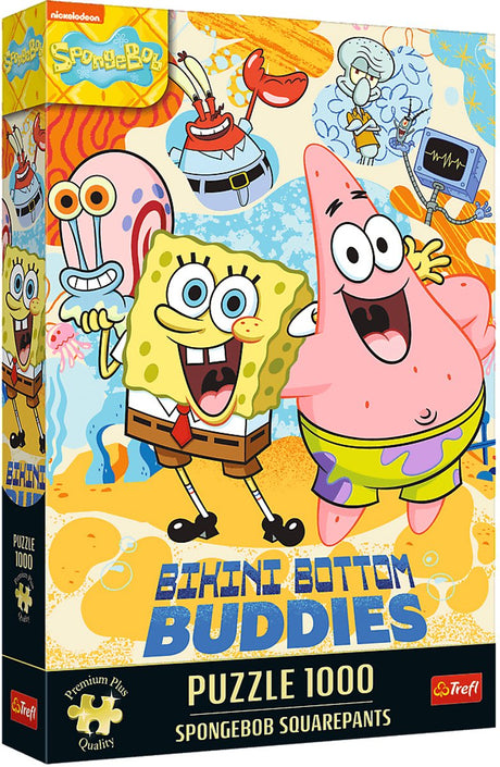 Trefl puzzel 1000 stukjes - spongebob squarepants - premium plus fsc.