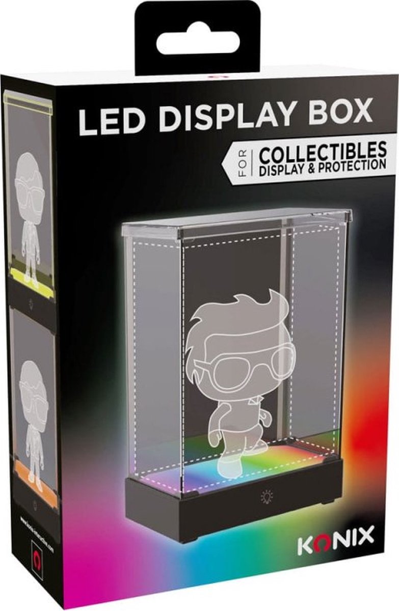 Konix LED-Displaybox – Figuren zum Sammeln – ideal für Funko-Figuren