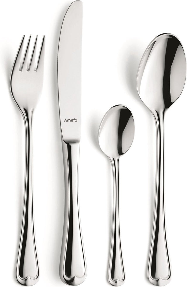 Amefa Elegance - 6 Personen - 24-teiliges Besteckset - für 6 Personen - silberne Versandbox - hochwertiger 18 10 Chromnickelstahl