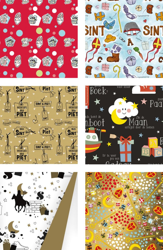 Känguru-Geschenkpapier – Sintern – 70 x 200 cm – sortiert – 60 Rollen