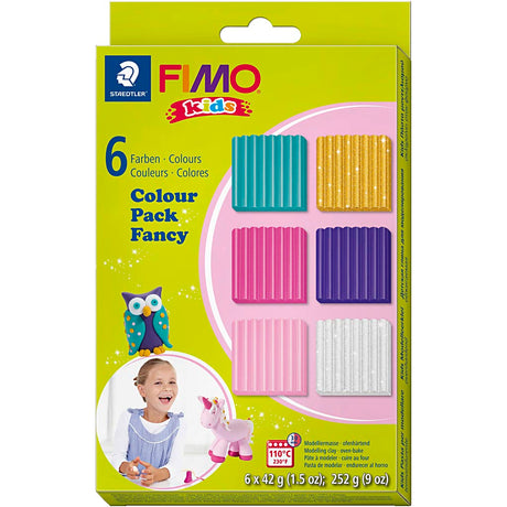 Fimo Kids Monting Clay Extra Farben, 6dlg.