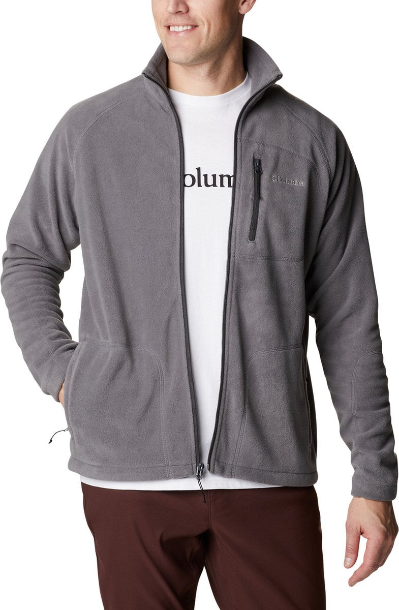 Columbia Fast Trek II Jacke – Fleeceweste Herren Erwachsene – Verschluss und Taschen mit Reißverschluss – Outdoor-Weste – Grau – Größe L