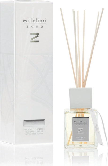Millefiori zona geurstokjes 250 ml - soft leather