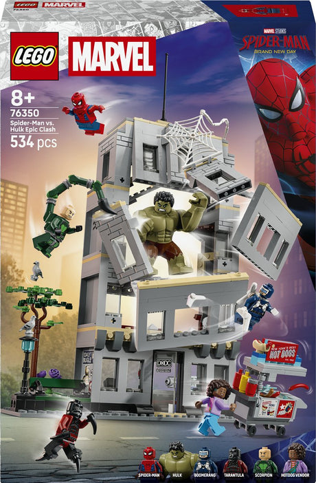 Lego ǀ Marvel Spider-Man vs. Hulk Ultimate Showdown Superheldenspielzeug für Kinder 76350
