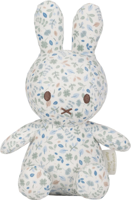 Tiamo Miffy x Little Dutch – Allover-Kuscheltier – 20 cm – Glücksblätter