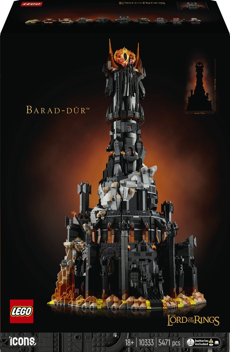 Lego the lord of the rings barad-dûr - 10333