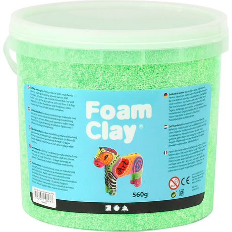 Schaumton https: www.cchobby.nl foam-clayr-neon-green-560-gr-1-bucket