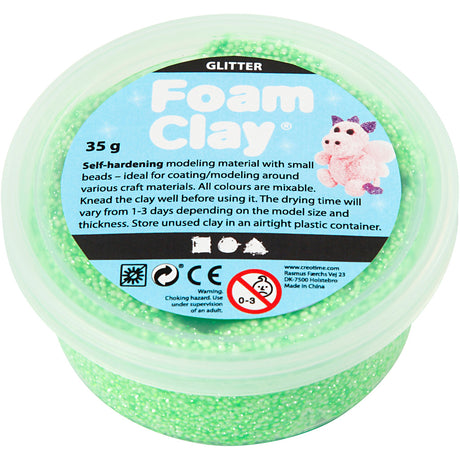 Kreativunternehmen https: www.cchobby.nl foam-clayr-glitter-green-35-gr-1-doosje
